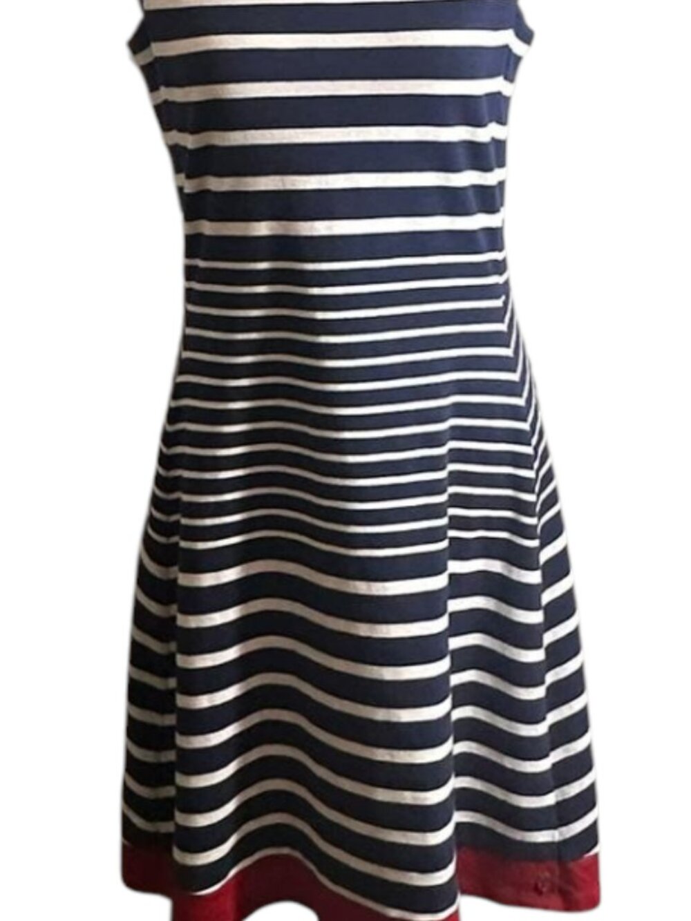 Hatley Navy & White Striped Sleeveless Dress  ~ Size Medium